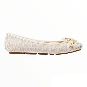 Michael Michael Kors Fulton Studded Logo Moccasins, white