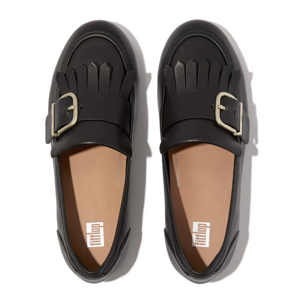 รองเท้าโลฟเฟอร์ ผู้หญิง รุ่น ALLEGRO FRINGE BUCKLED LEATHER LOAFERS