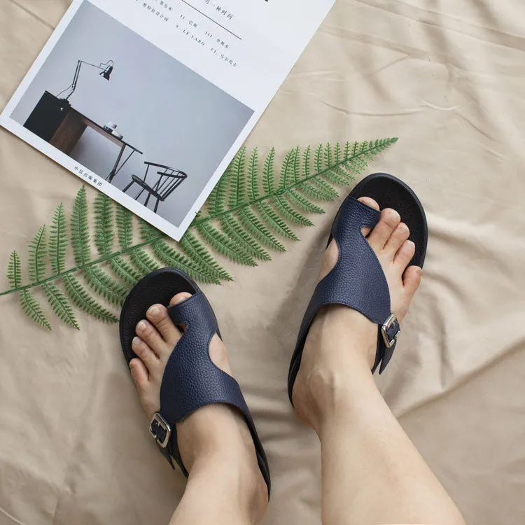 [20% off at cart] Toe-Strap Flat Sandals