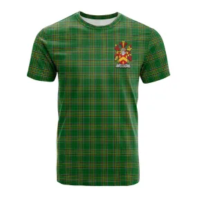 Abbott Irish Clan Tartan Cotton T-shirt with Coat of Arms