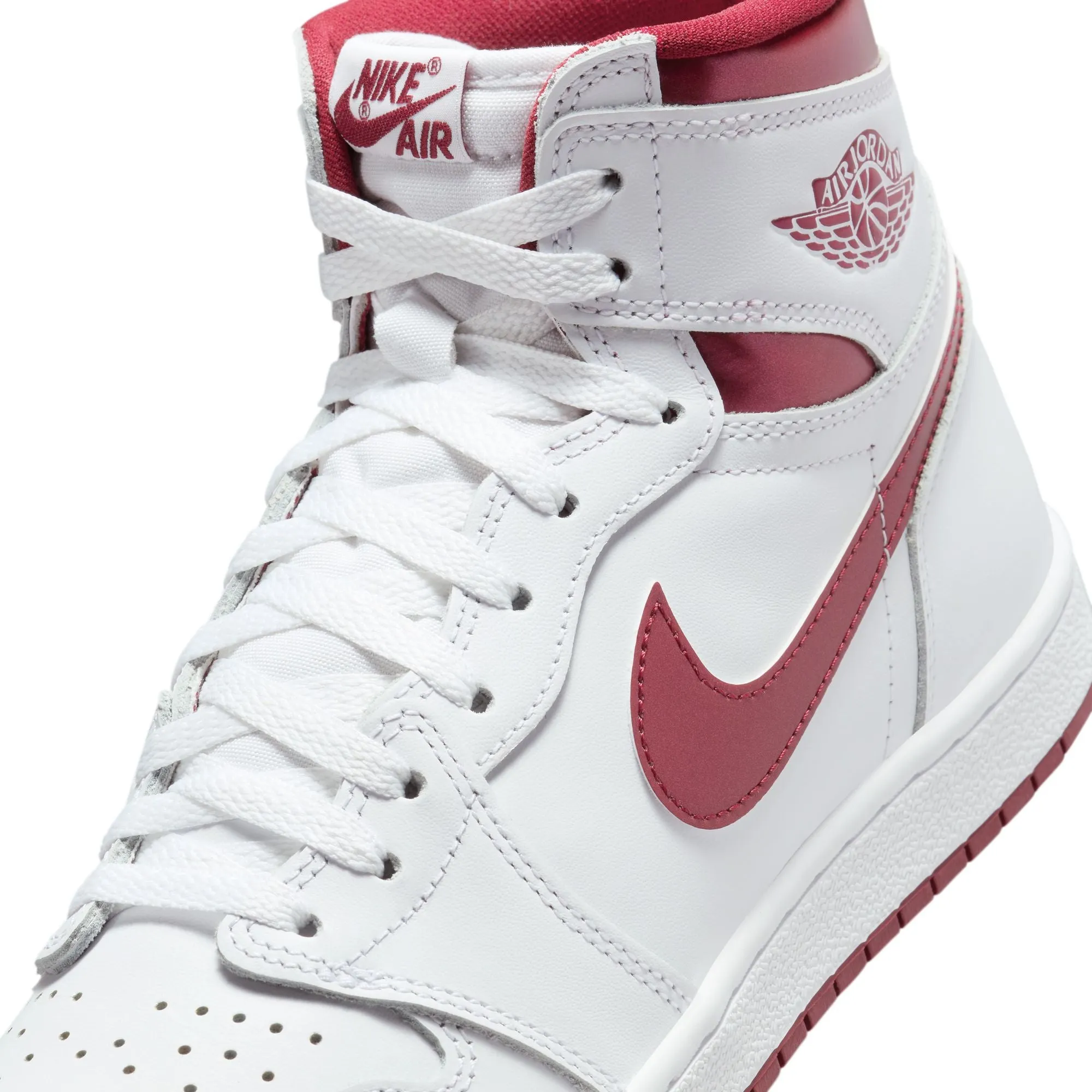 Air Jordan 1 Hi 85 (White/Team Red/White)