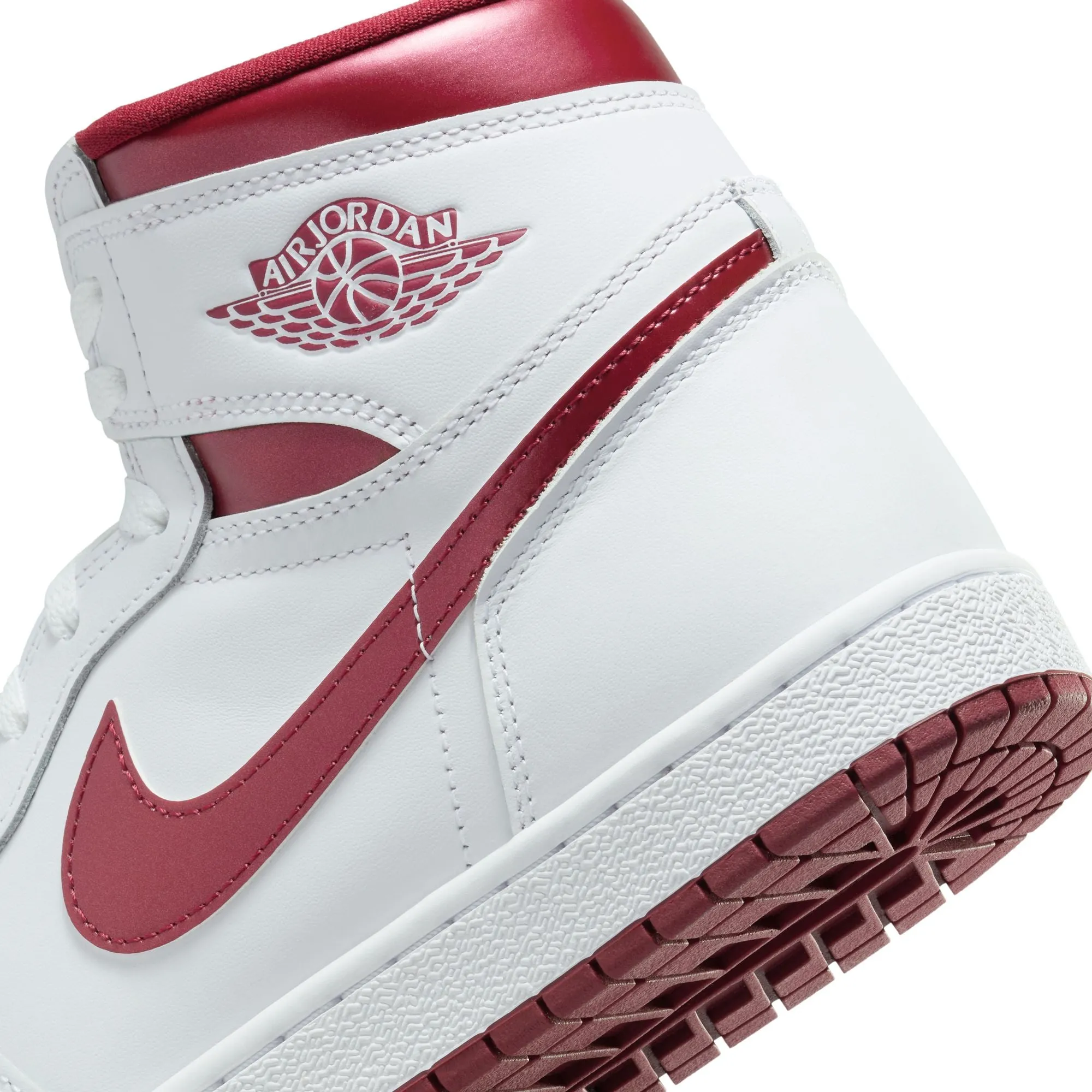 Air Jordan 1 Hi 85 (White/Team Red/White)