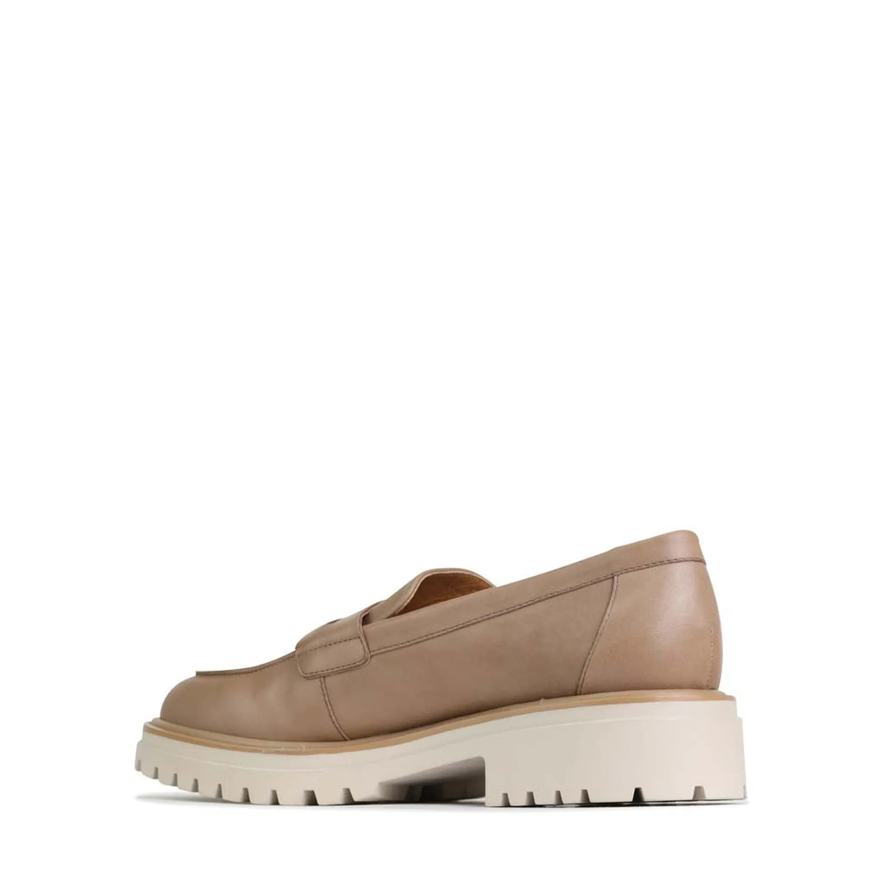 ANITA LEATHER HEEL LOAFERS