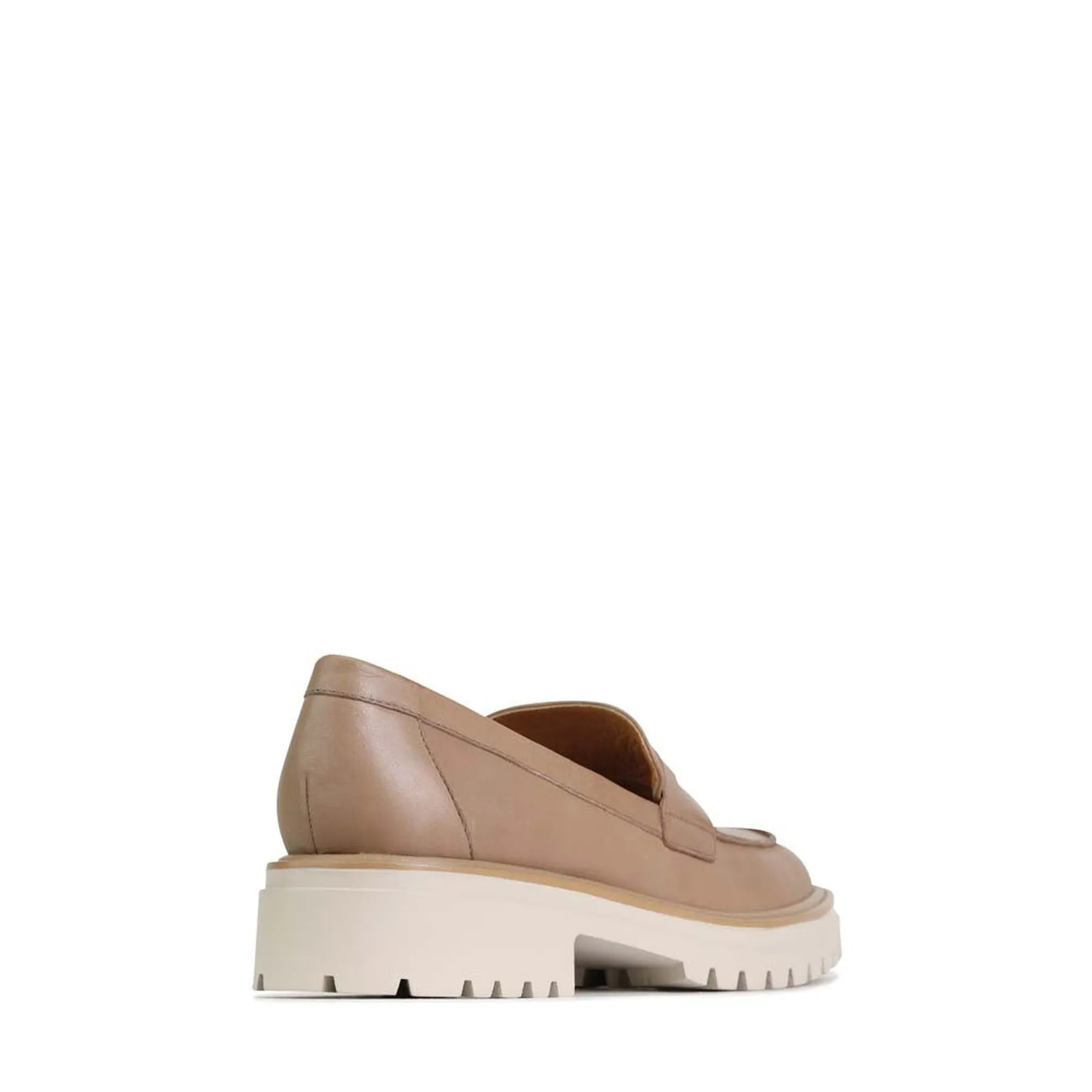 ANITA LEATHER HEEL LOAFERS