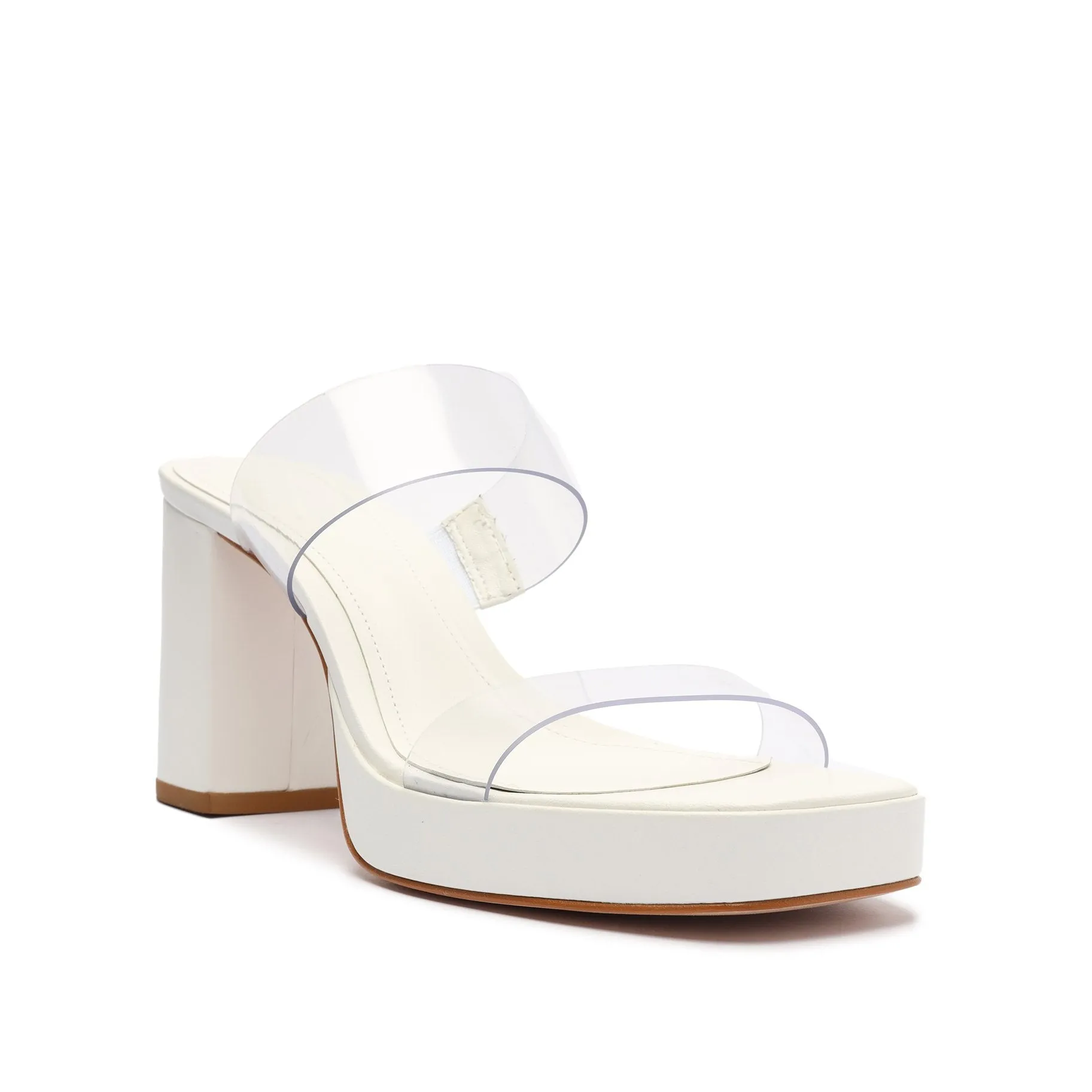 Ariella Platform Vinyl Sandal