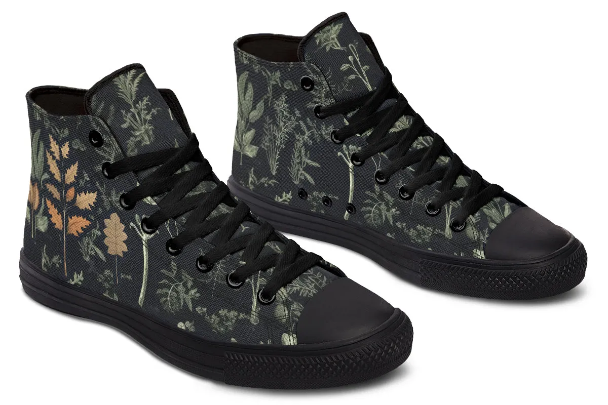 Autumn Memoir High Tops - Classic Premium Canvas Shoes with Comfortable and Durable Soles