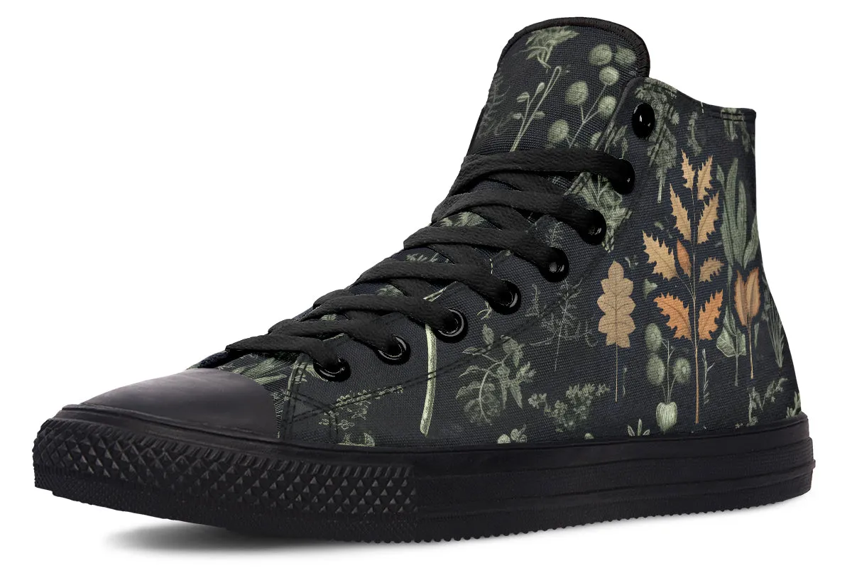 Autumn Memoir High Tops - Classic Premium Canvas Shoes with Comfortable and Durable Soles