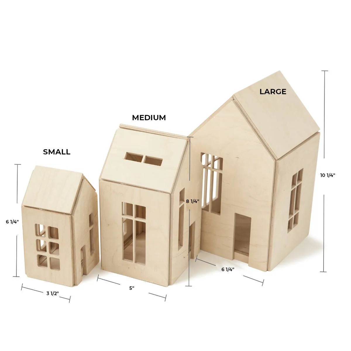 Babai Magnetic Wooden Doll House, Large