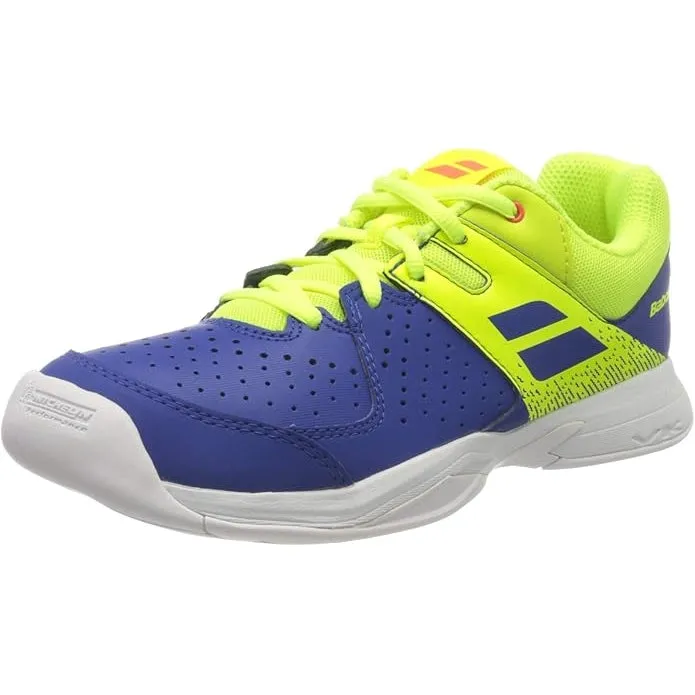 Babolat Pulsion Indoor Kids & Women Yellow Blue Handball Volleyball Tennis Shoes