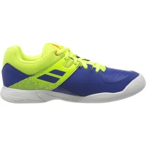 Babolat Pulsion Indoor Kids & Women Yellow Blue Handball Volleyball Tennis Shoes