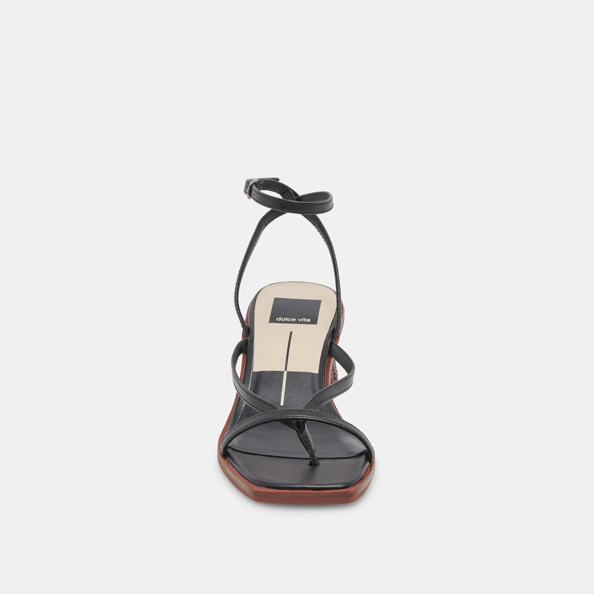 BANITA WIDE SANDALS BLACK LEATHER