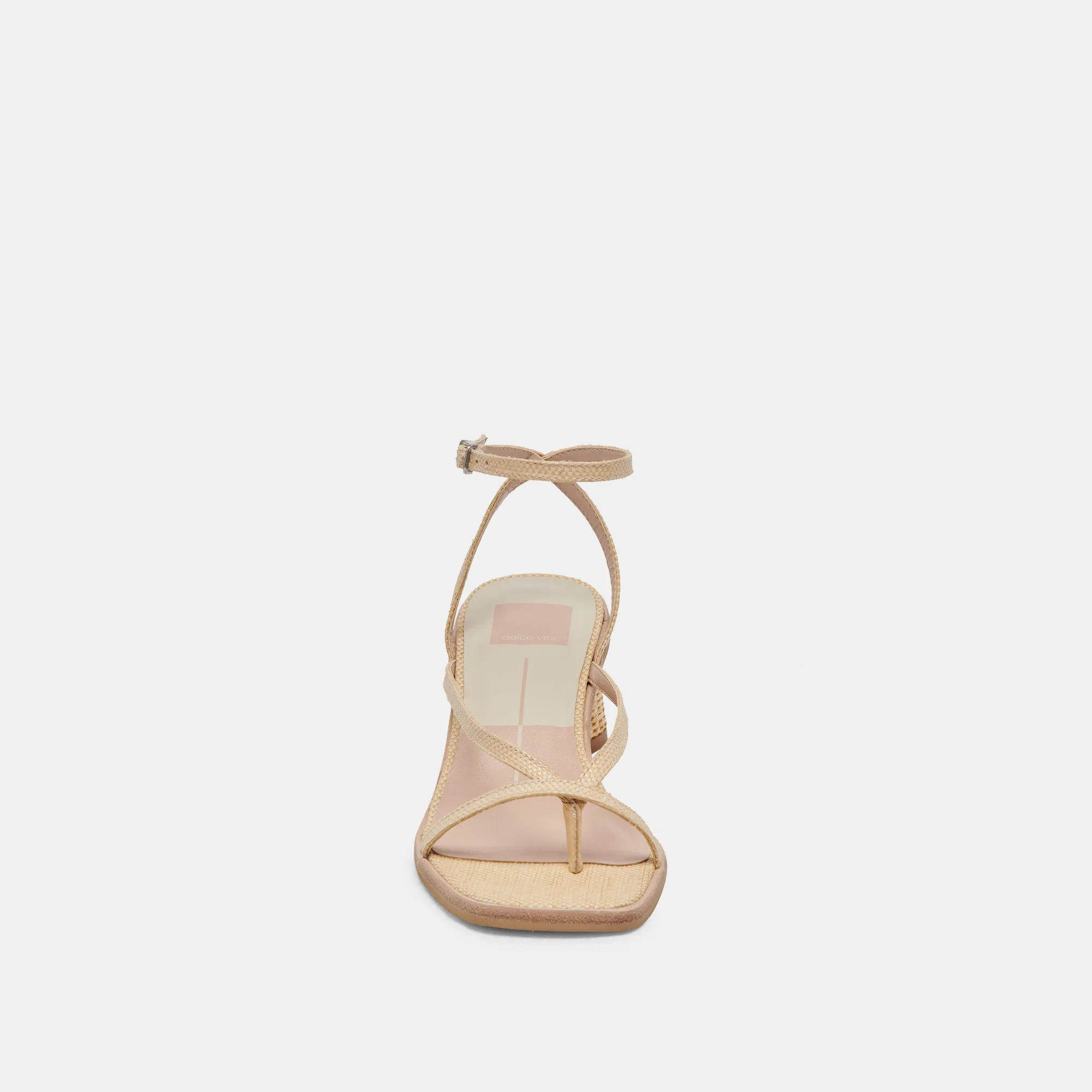 BANITA WIDE SANDALS LT NATURAL RAFFIA