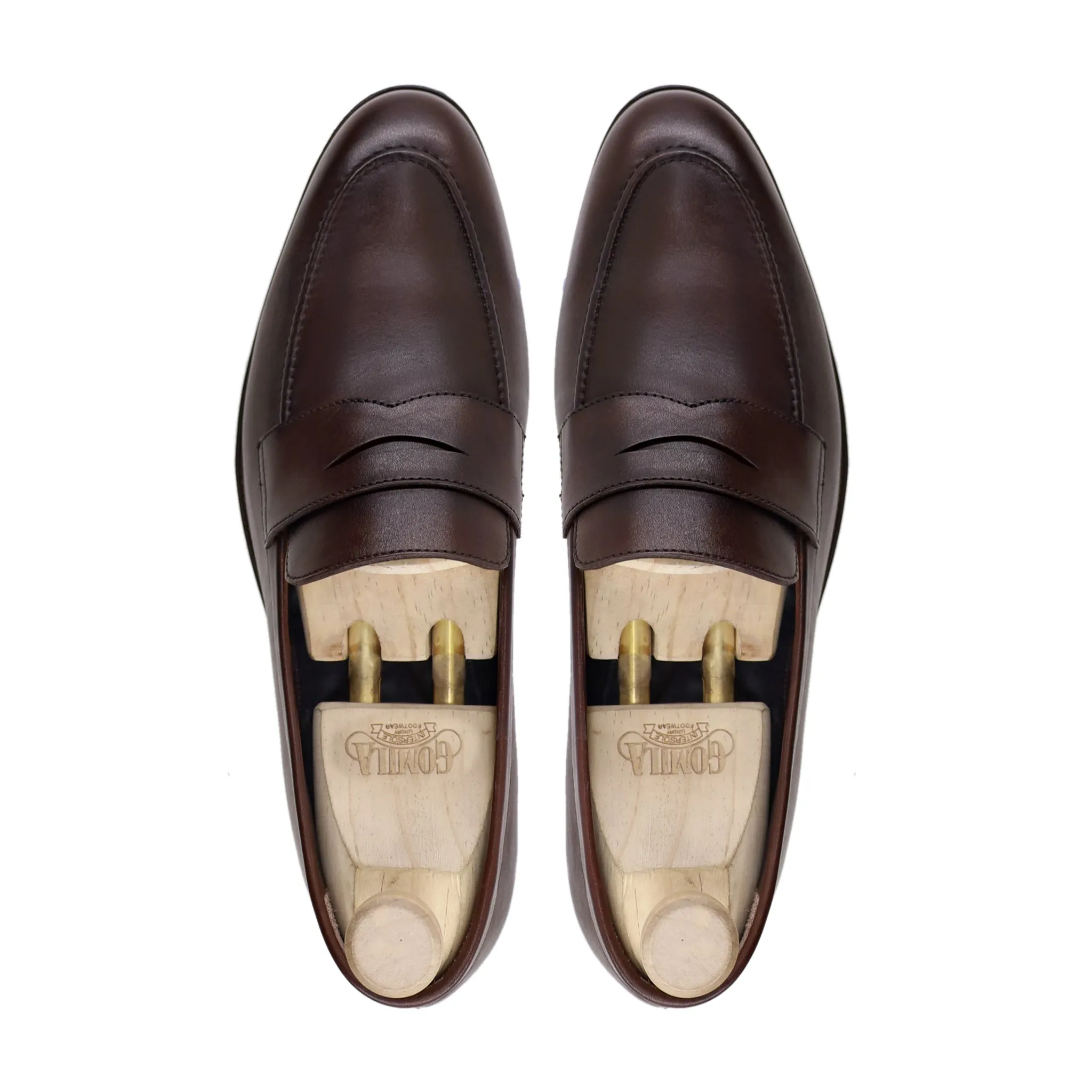 Beasly - Men's Dark Brown Calf Leather Loafer