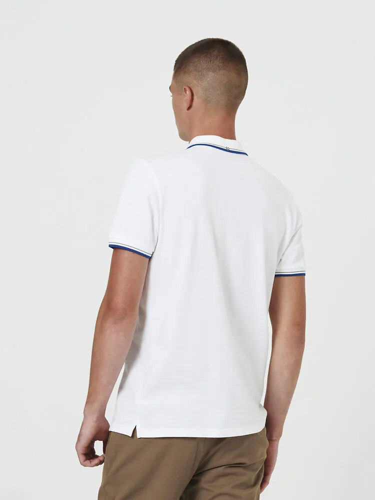 Ben Sherman Organic Signature Polo White BS0059310ORNVW