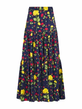 Billie floral maxi skirt