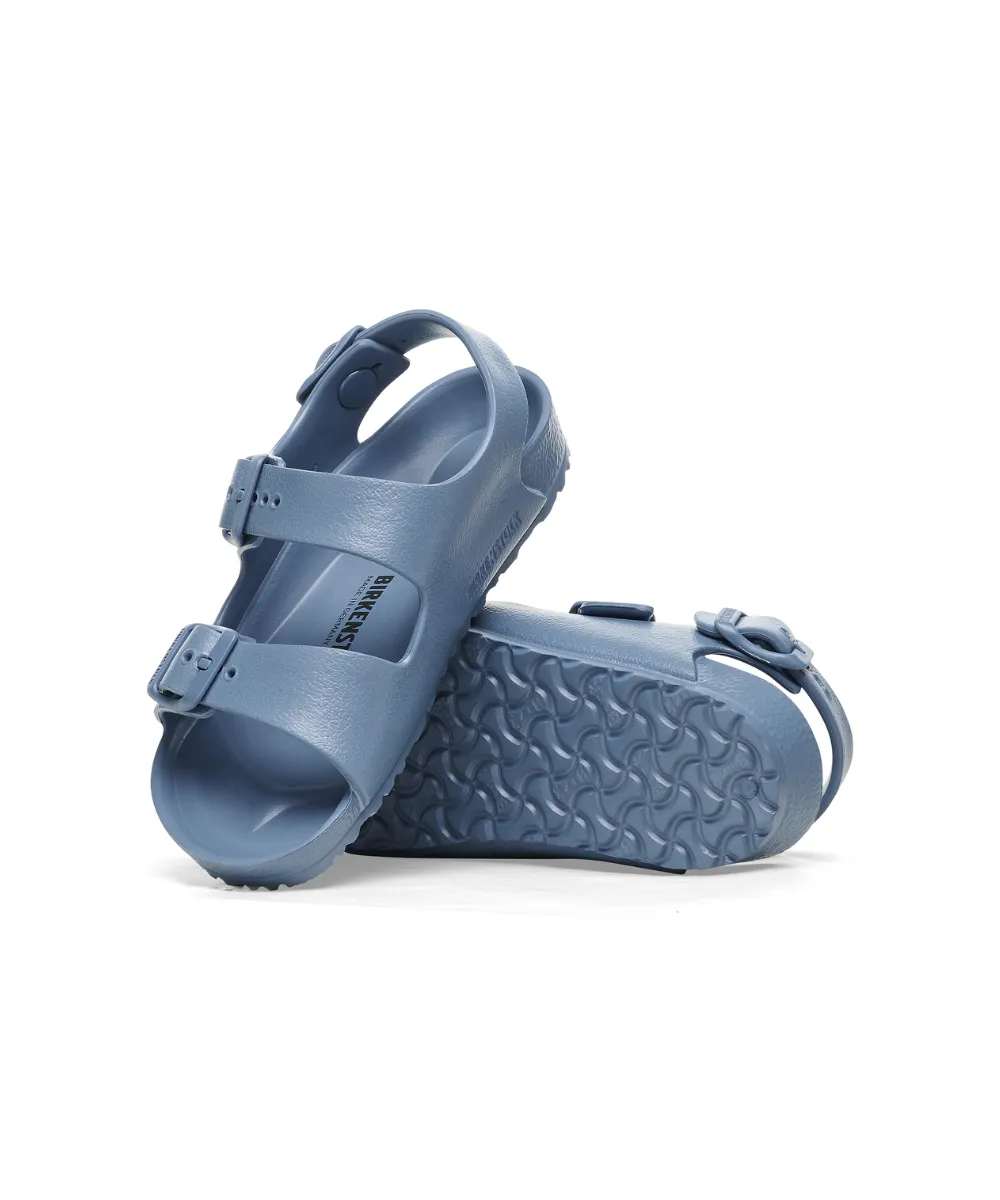 BIRKENSTOCK MILANO KIDS ESSENTIALS NARROW FIT IN ELEMENTAL BLUE