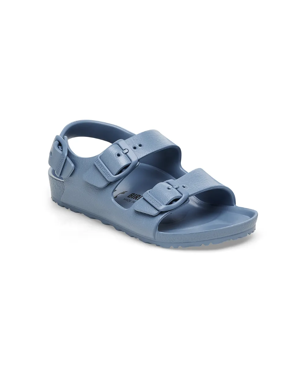 BIRKENSTOCK MILANO KIDS ESSENTIALS NARROW FIT IN ELEMENTAL BLUE