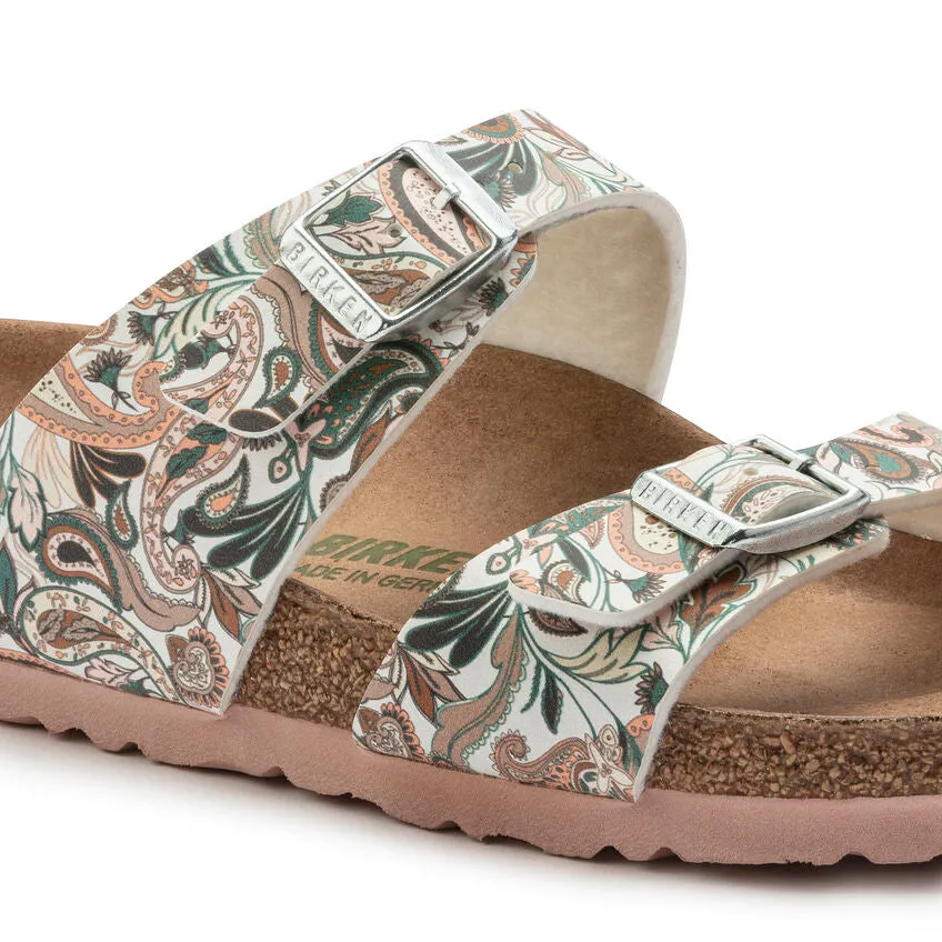 Birkenstock Women's Sydney Vegan Birko-Flor (Paisley Light Rose - Regular Fit)