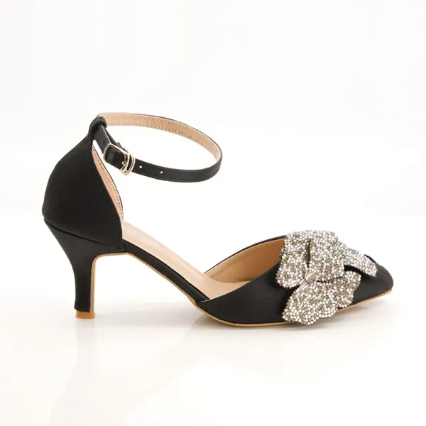 Black Heel Fancy Sandal for women