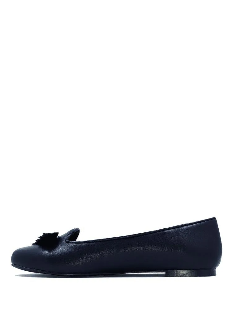 Black Lydia Bat Flats