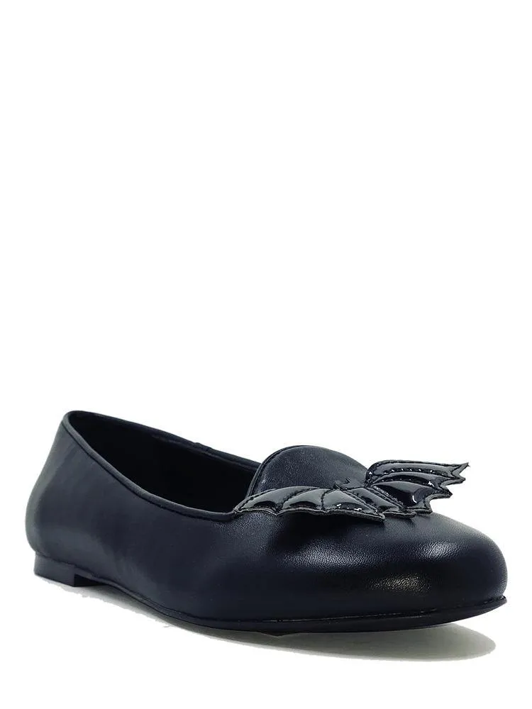 Black Lydia Bat Flats