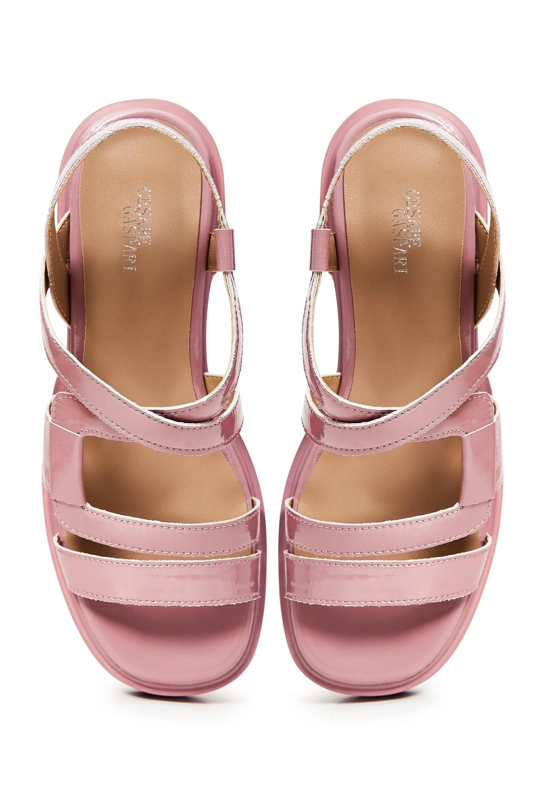 Block Heels Sandals - Pink