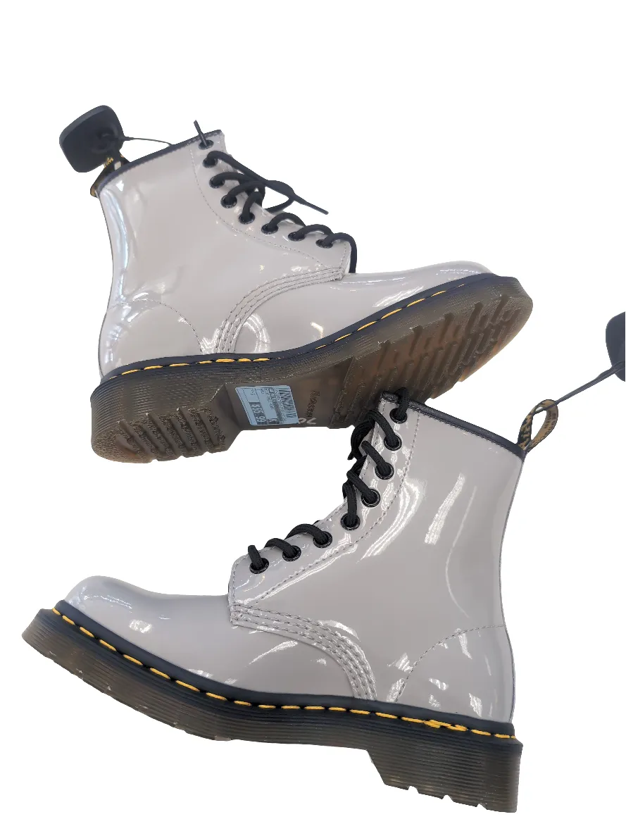 Boots Ankle Flats By Dr Martens In Grey, Size: 6