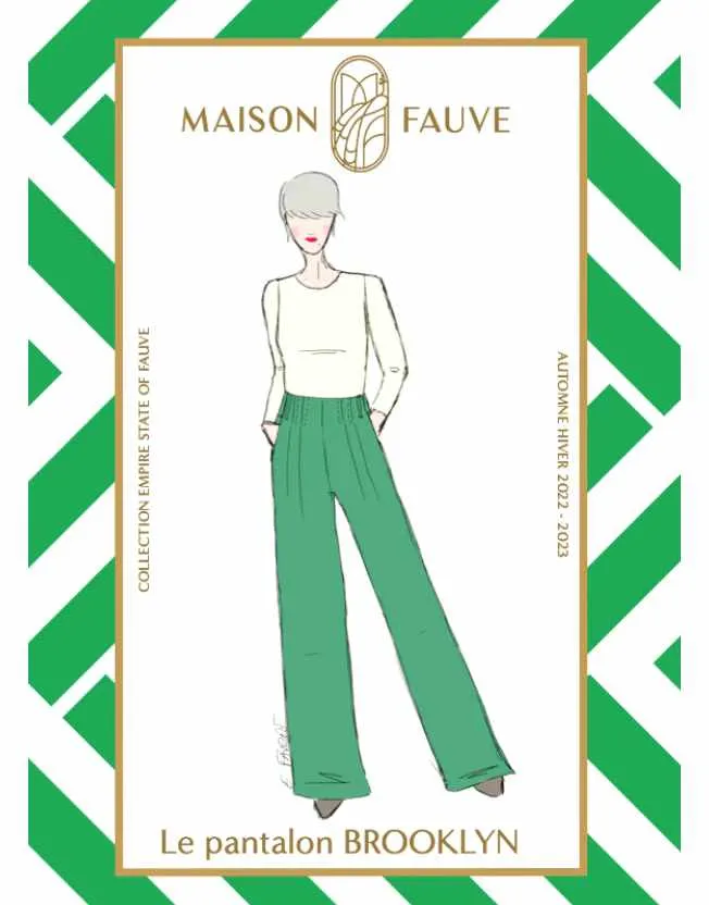 Brooklyn Trousers Sewing Pattern, Maison Fauve