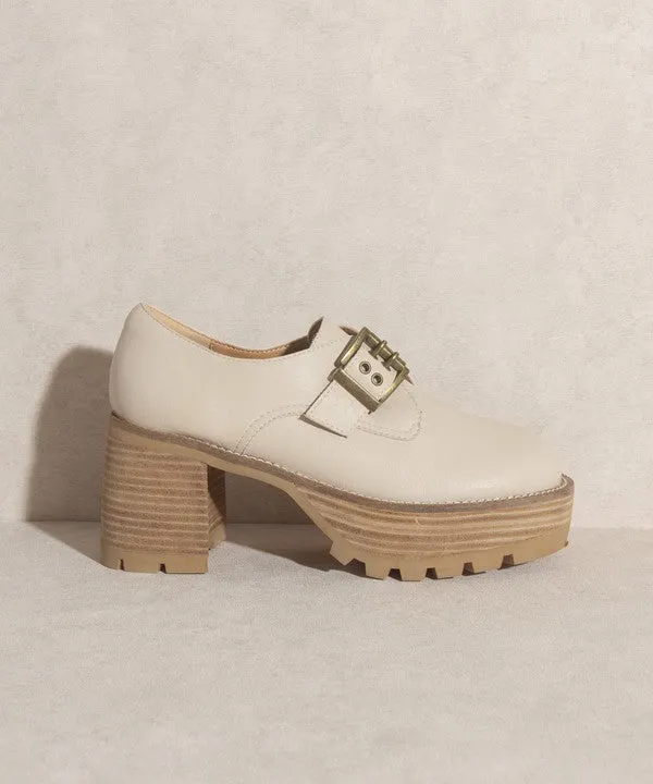 Buckled Platform Loafers