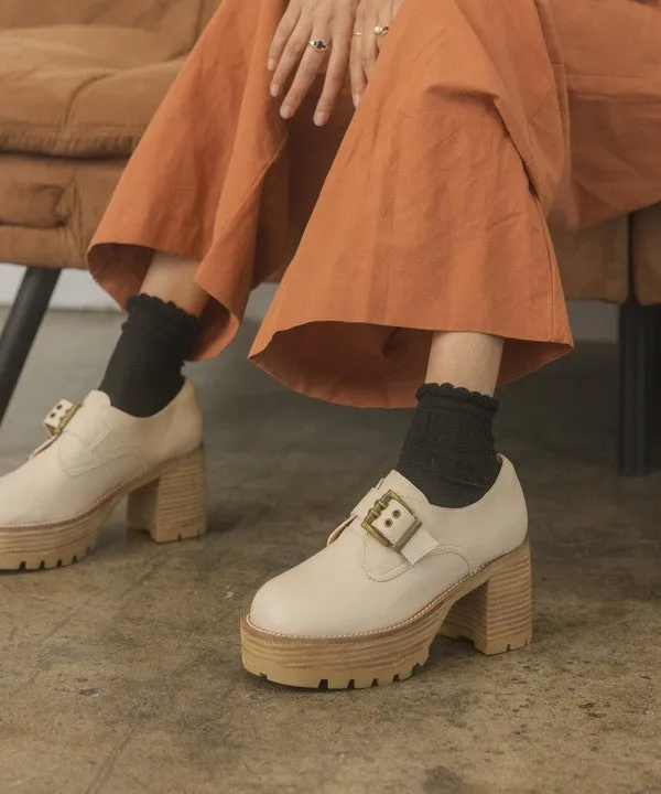 Buckled Platform Loafers