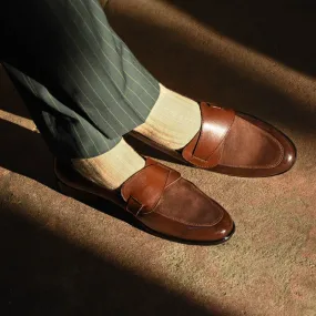 BUTTERFLY LOAFERS-BROWN