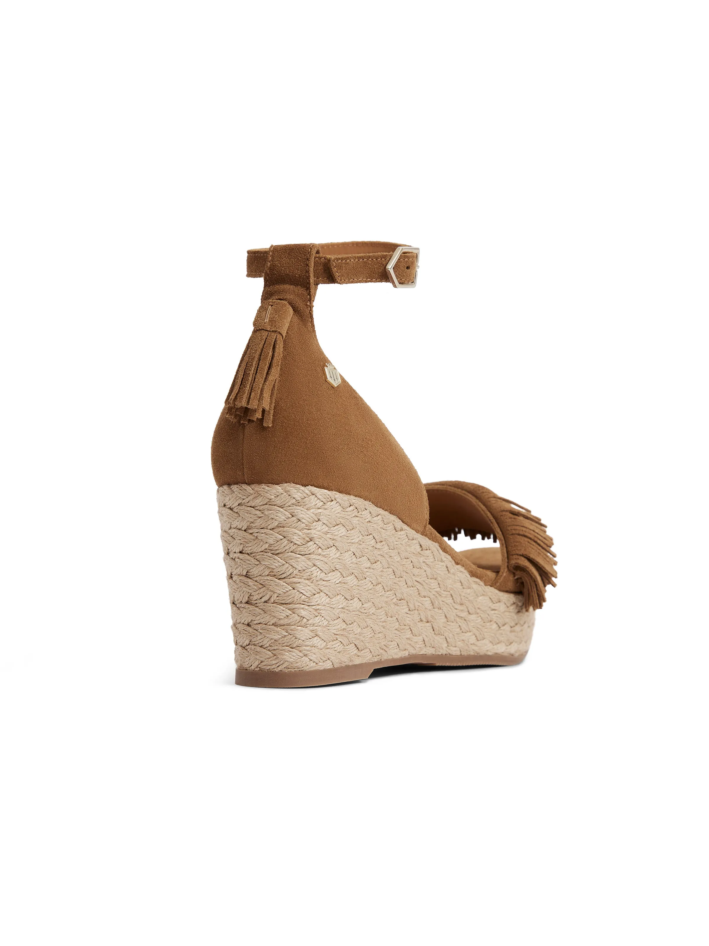 Capri Wedge - Tan Suede