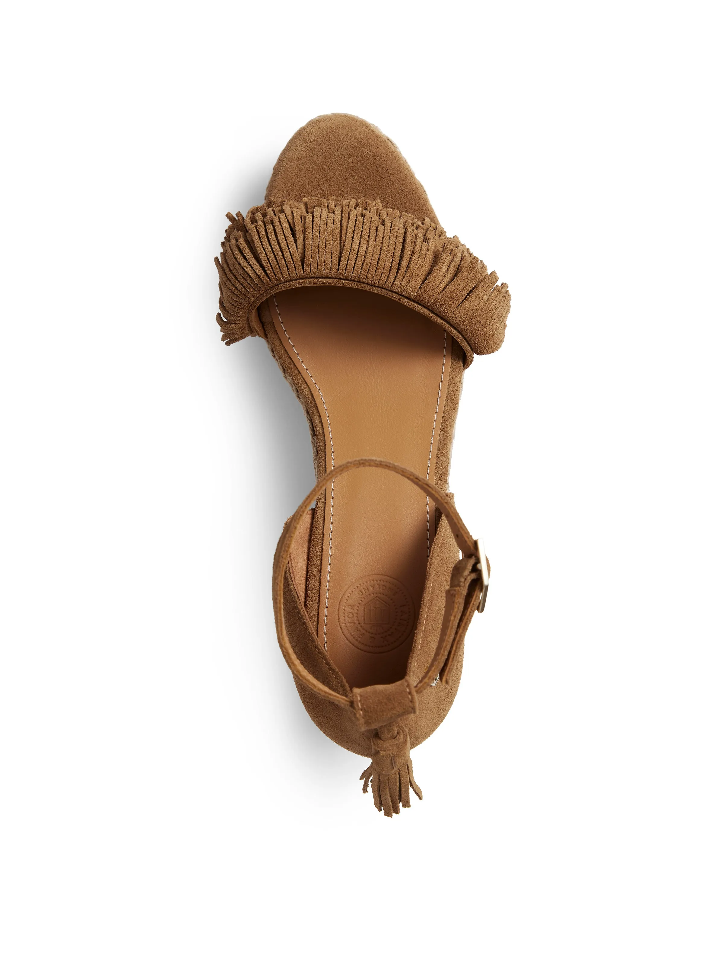 Capri Wedge - Tan Suede