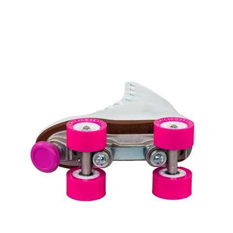 Chicago Women's and Girl's Classic Rink Roller Skates/White/US6