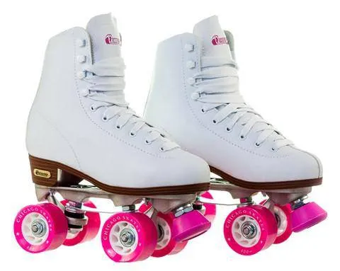 Chicago Women's and Girl's Classic Rink Roller Skates/White/US6