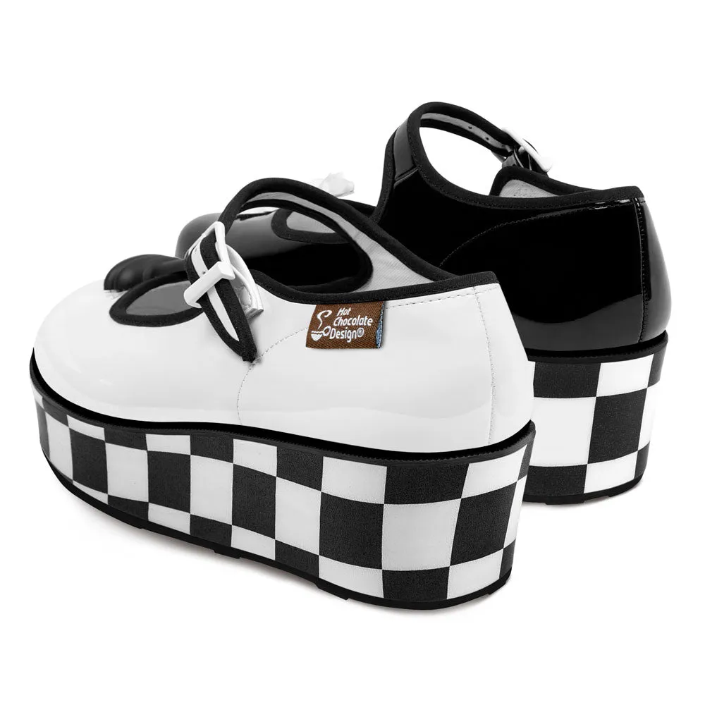 Chocolaticas® Check Mates Women's Mary Jane Platform