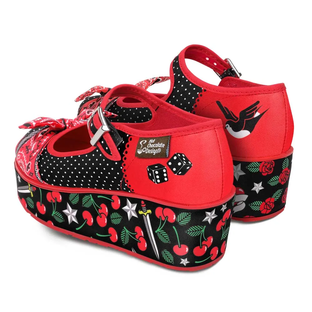 Chocolaticas® Rockabilly Women's Mary Jane Platform