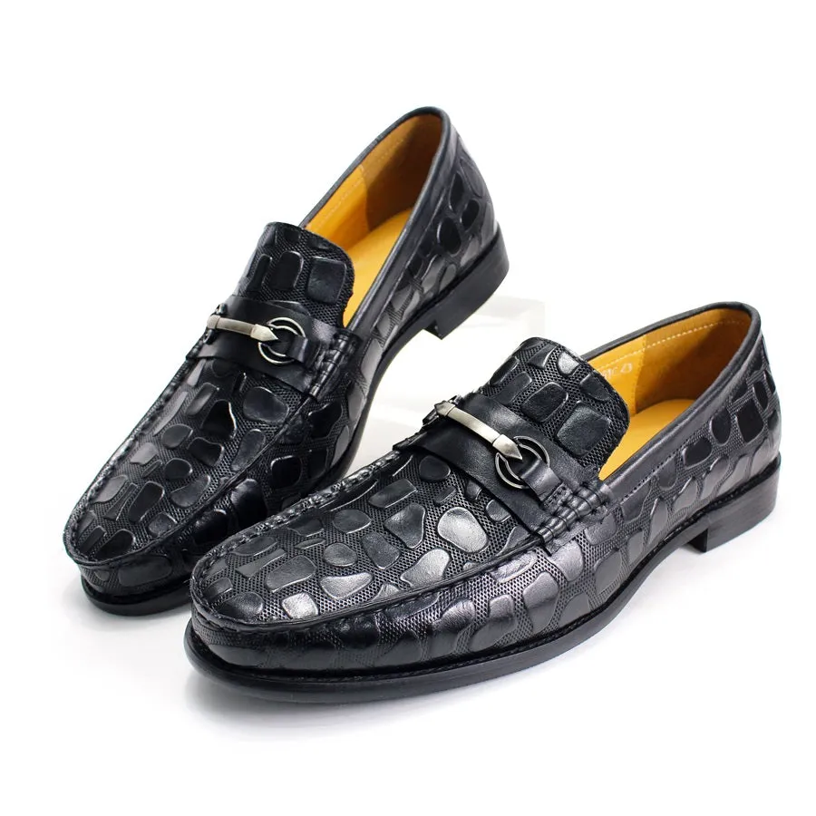 Classic Rock Texture Leather Men Shoes