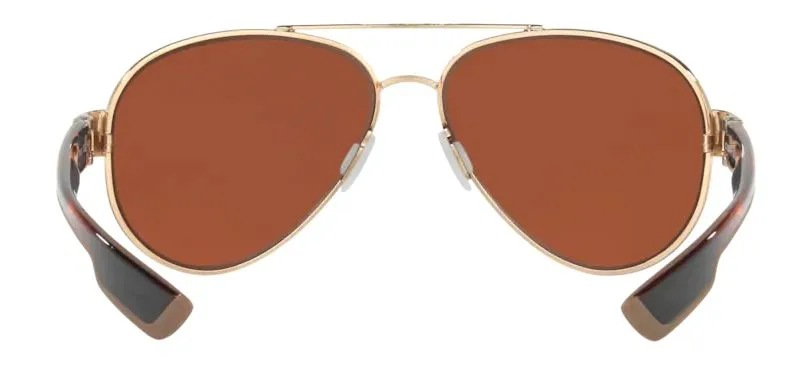 Costa Del Mar South Point Rose Gold Frame - Green Mirror 580 Plastic Lens - Polarized Sunglasses