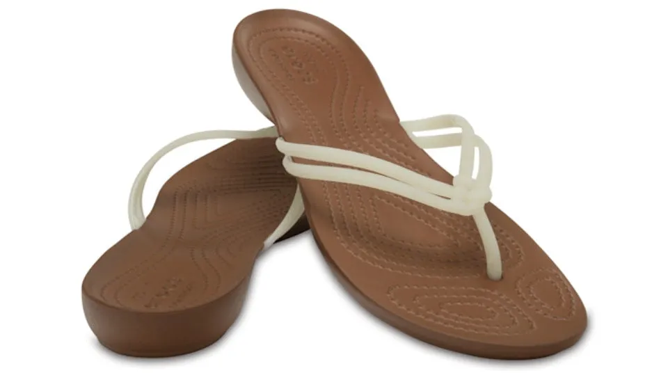 Crocs Isabella Flip White Bronze