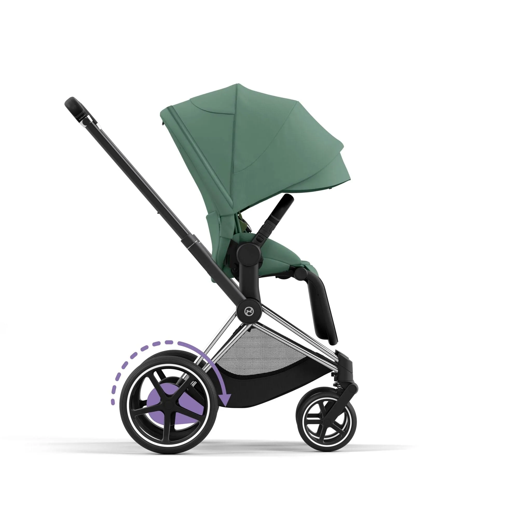 Cybex e-Priam Pram - Leaf Green