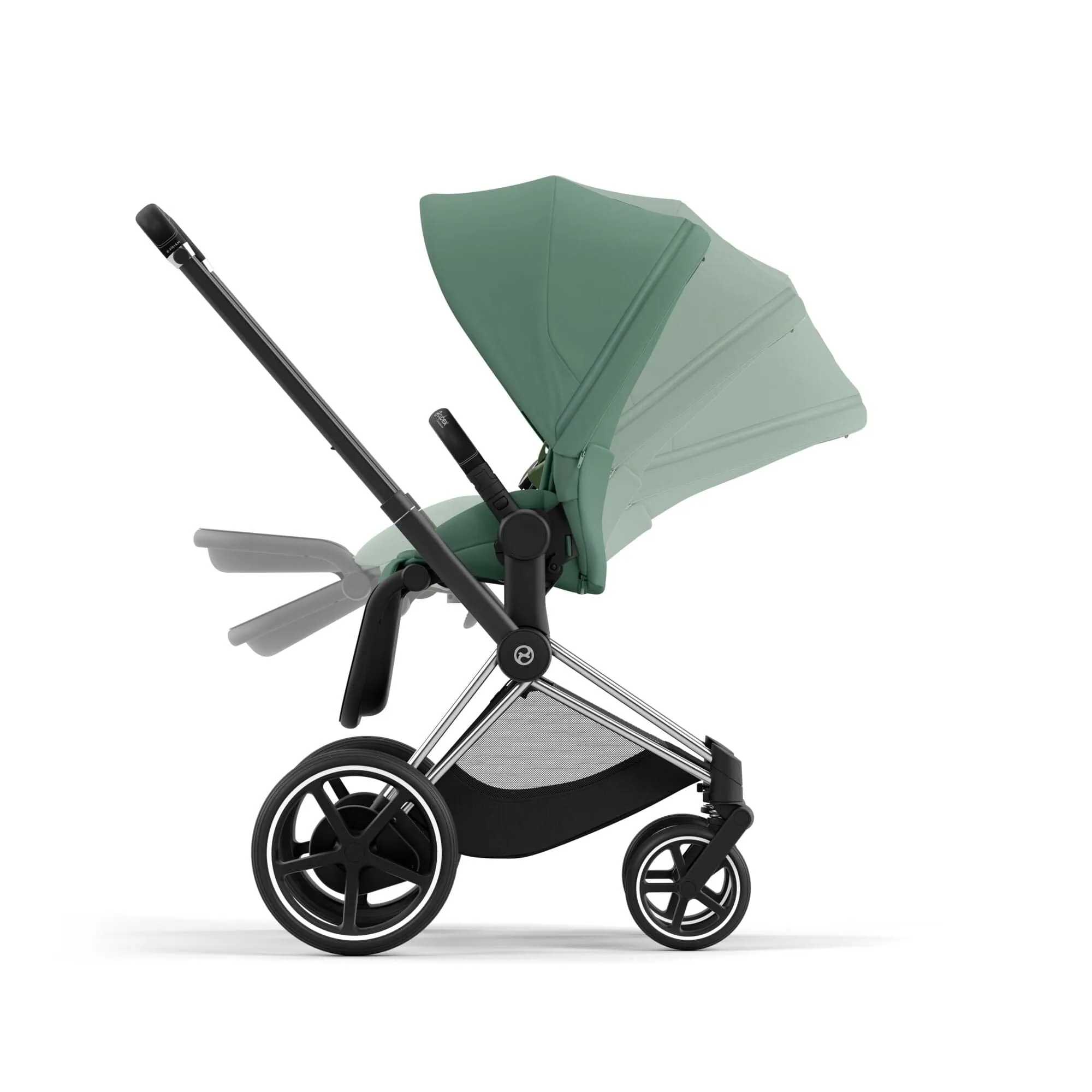 Cybex e-Priam Pram - Leaf Green