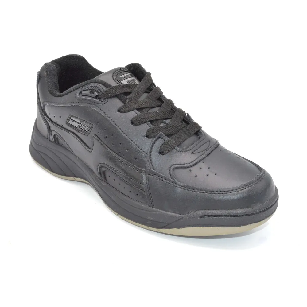 Dek T187 - Mens Wider Fit Trainer - E Fitting - Black