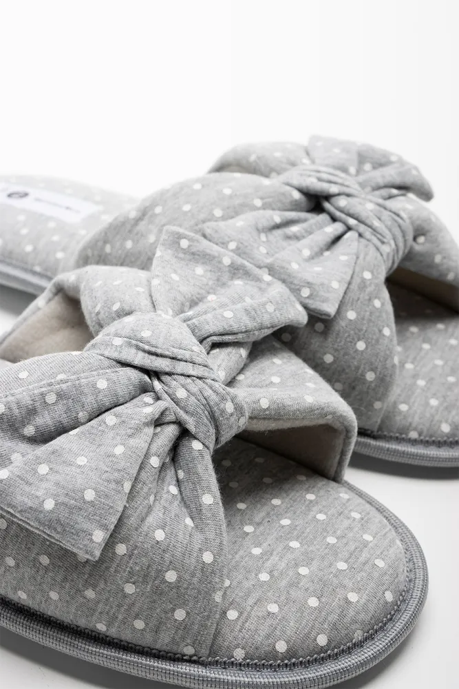 Dot Slipper Light Grey