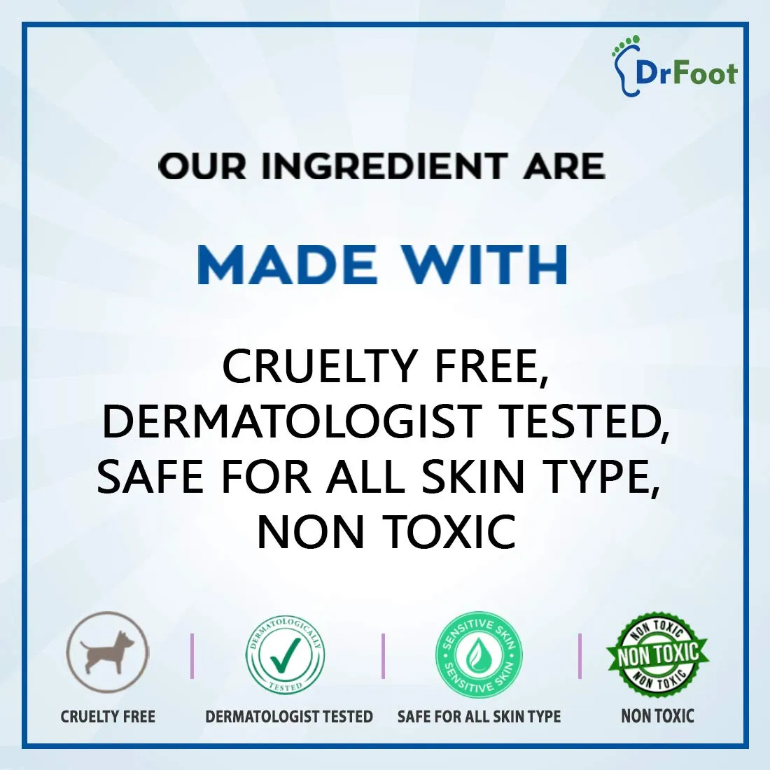 Dr Foot Foot Repair Cream, Foot Fungus, Dry Cracked Feet and Smelly Feet with Essential Oils - Tea Tree Oil, Antifungal Treatment Foot Repair - 100 gm (Pack of 2)