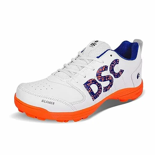 DSC Beamer Cricket Shoes (Fluro Orange/White)