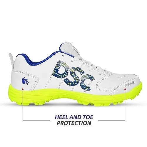 DSC Beamer Cricket Shoes (Fluro Yellow/White)