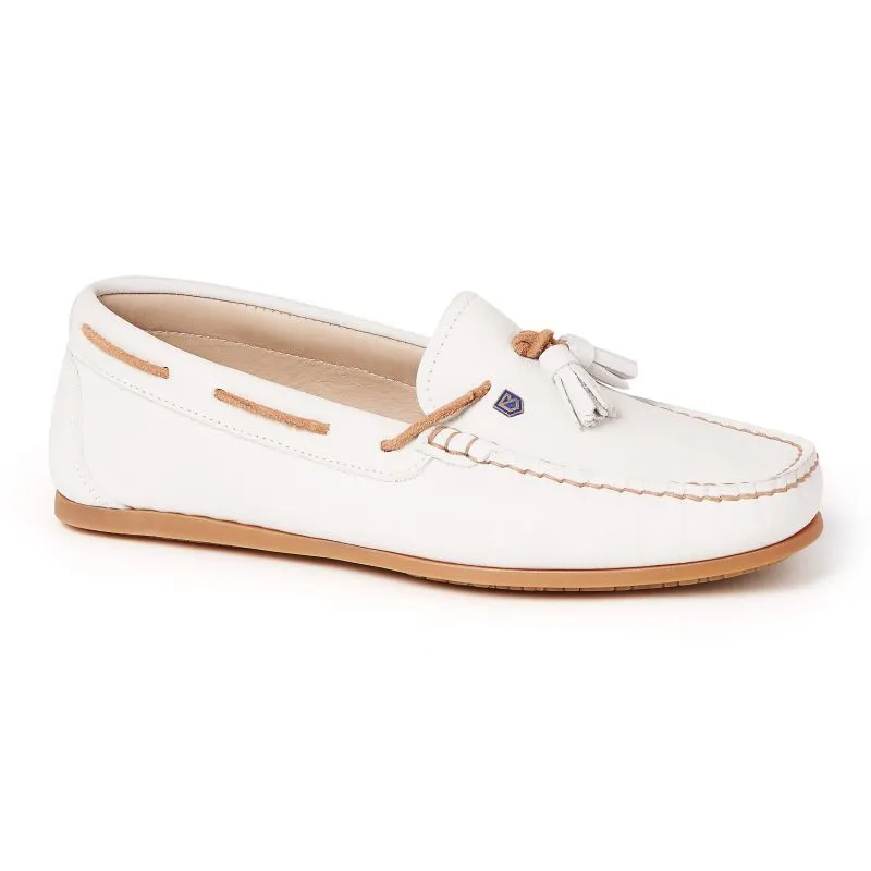 Dubarry Jamaica Ladies Leather Loafer - Sail White