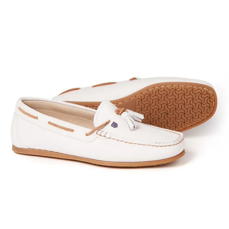 Dubarry Jamaica Ladies Leather Loafer - Sail White