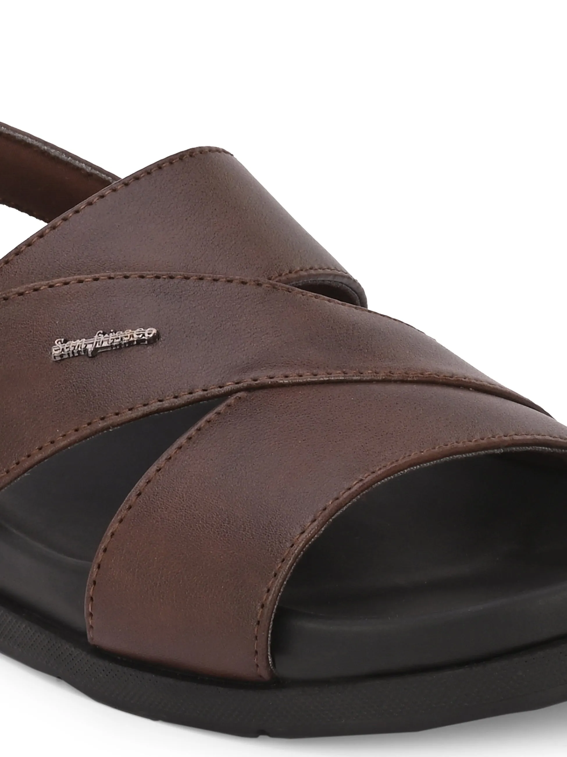 Ecco Brown Multi-Strap Sandals